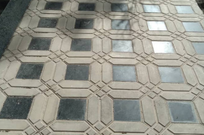 کفپوش موشکی ومثلثی،⭐ پازلی با طرح خشتی ه صورت پرسی محکمتر از پلاستیکی