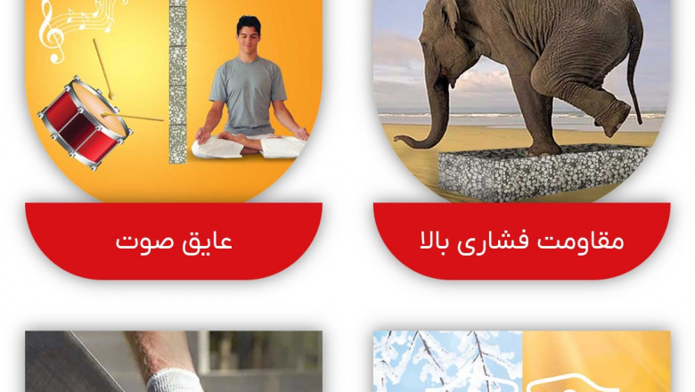 بلوک میکسونال ⭐ پویان پوشش فرا نگر، بلوک سبک | پلاستر دکوراتیو