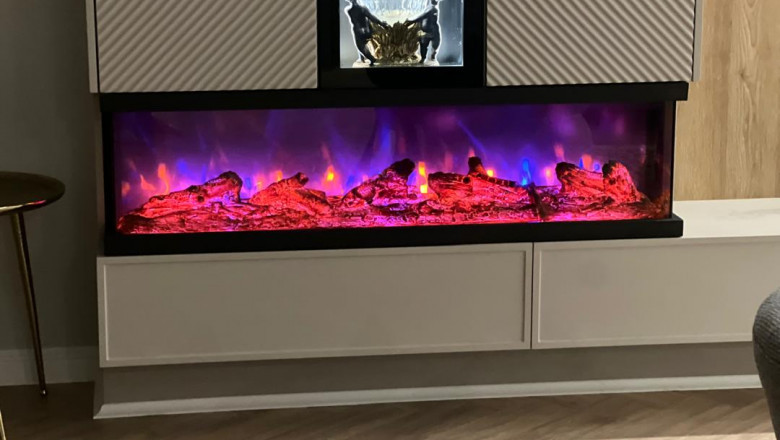 شومینه LCD،  قیمت روز، شومینه برقی و گازی مخصوص دکوراسیون داخلی مثل کابینت و کناف