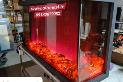 شومینه شیشه ای - شومینه دیواری - شومینه هیزمی آماده - شومینه سنگی