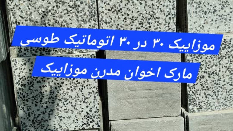 موزاییک ۳۰ در ۳۰ استاندارد اتوماتیک مارک اخوان رحیمی مدرن موزاییک