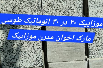 موزاییک ۳۰ در ۳۰ استاندارد اتوماتیک مارک اخوان رحیمی مدرن موزاییک